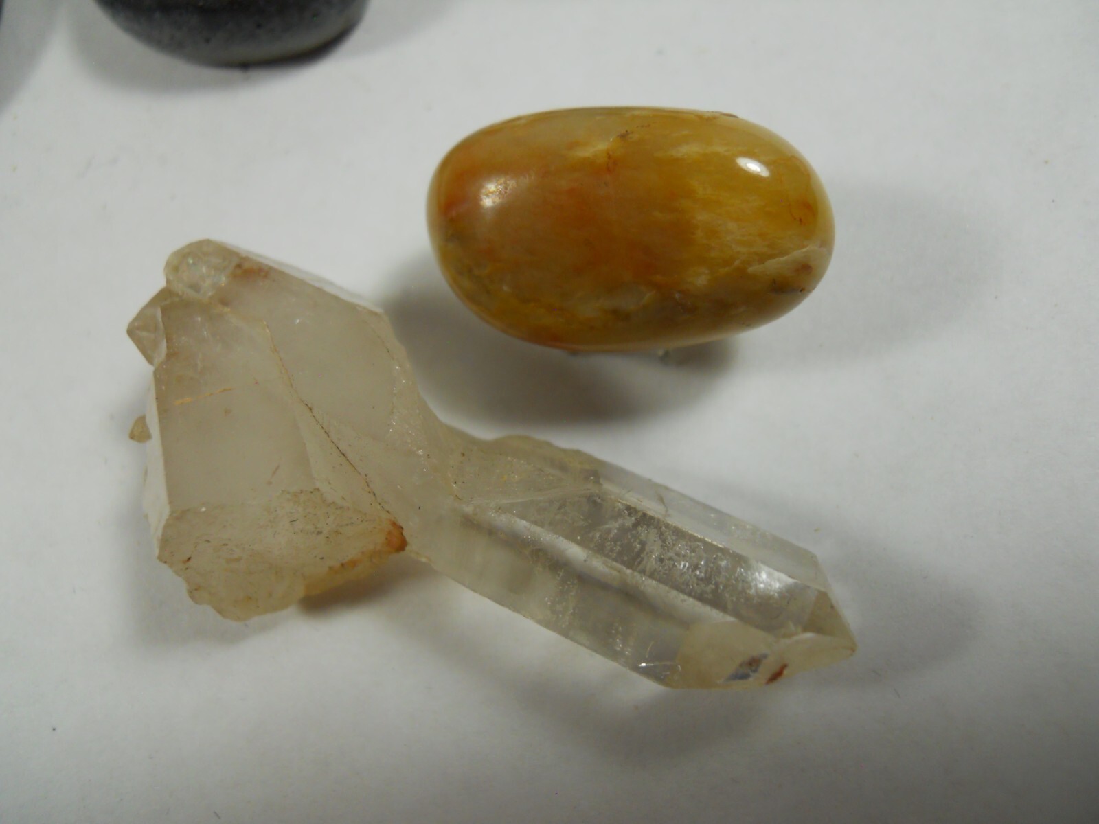 mixed lot raw polished stones rocks gemstones crystals glass ceramic specimens