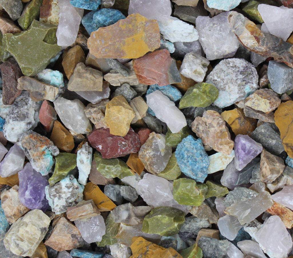 1/2 lb Bulk Lot Africa Mix Natural Rough Tumbler Rocks Stones 8 oz Madagascar