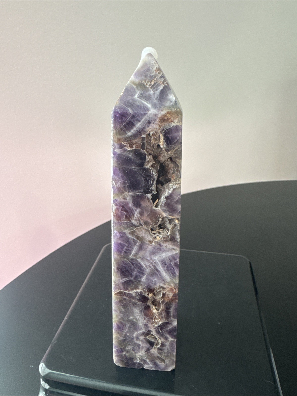 Druzy Amethyst Crystal Tower 311 Grams 6”