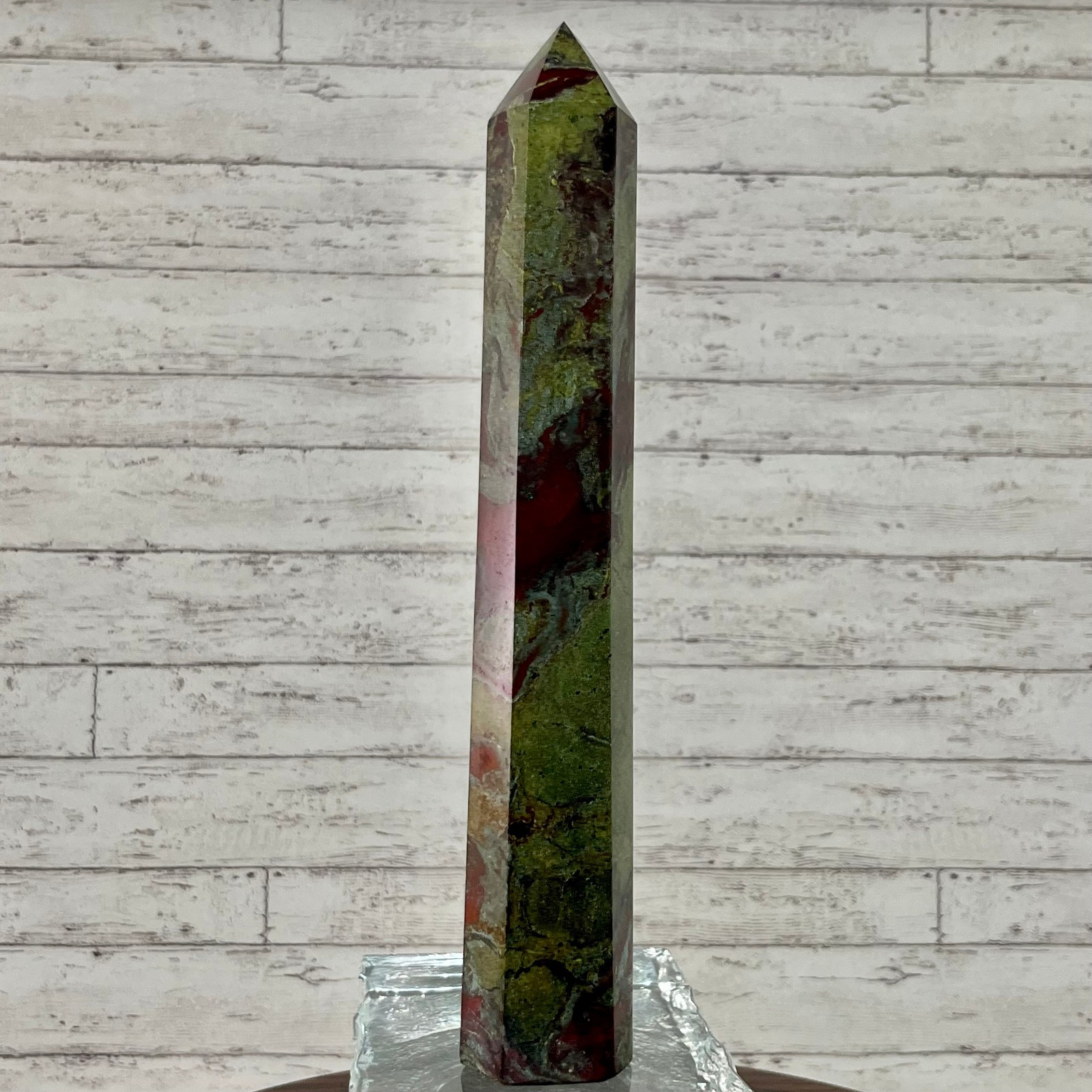 Genuine Bloodstone Crystal Tower Point Unique Spiritual Healing Gift 852 g