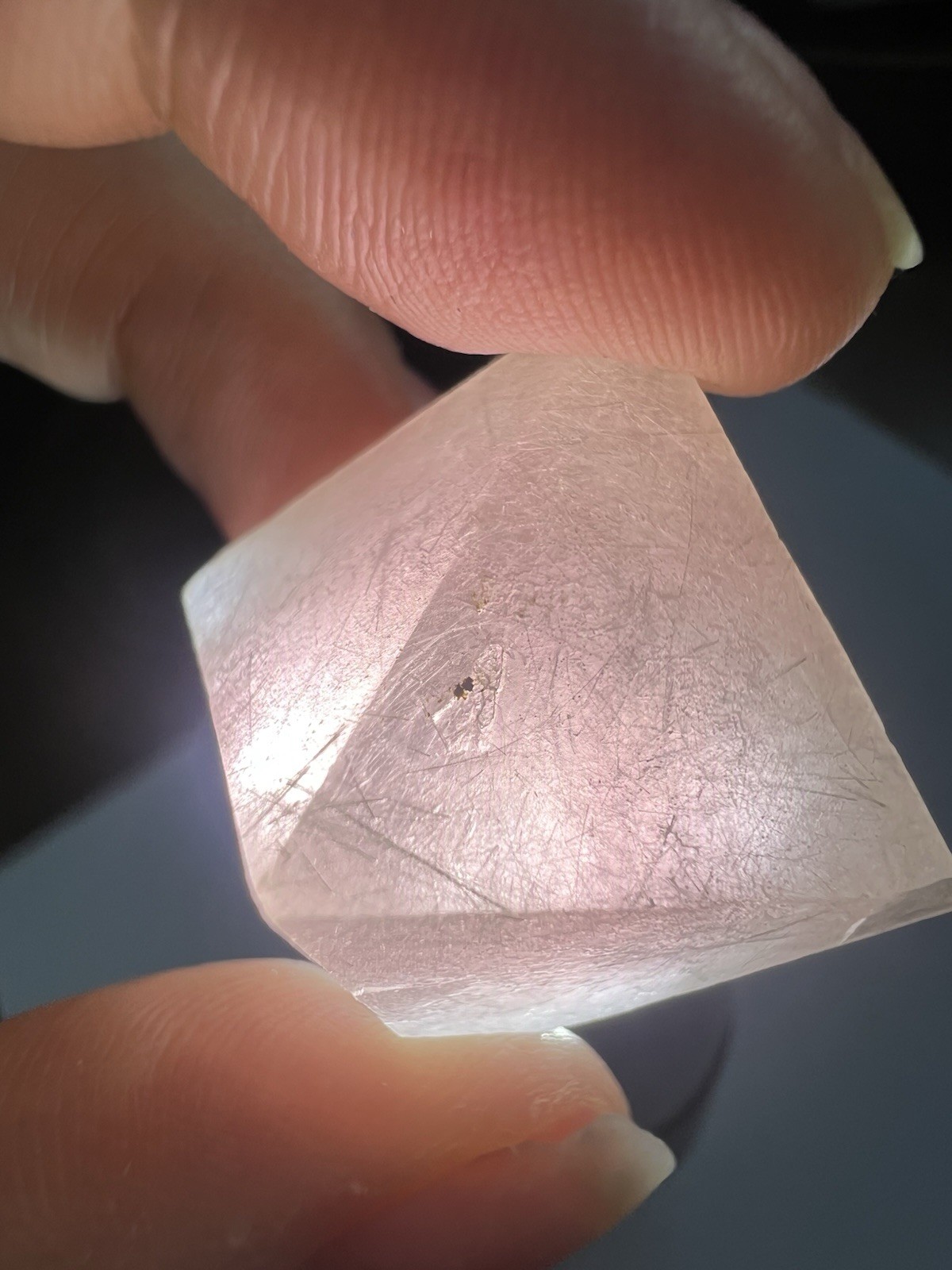 Pink Octahedral Fluorite From Inner Mongolia, China