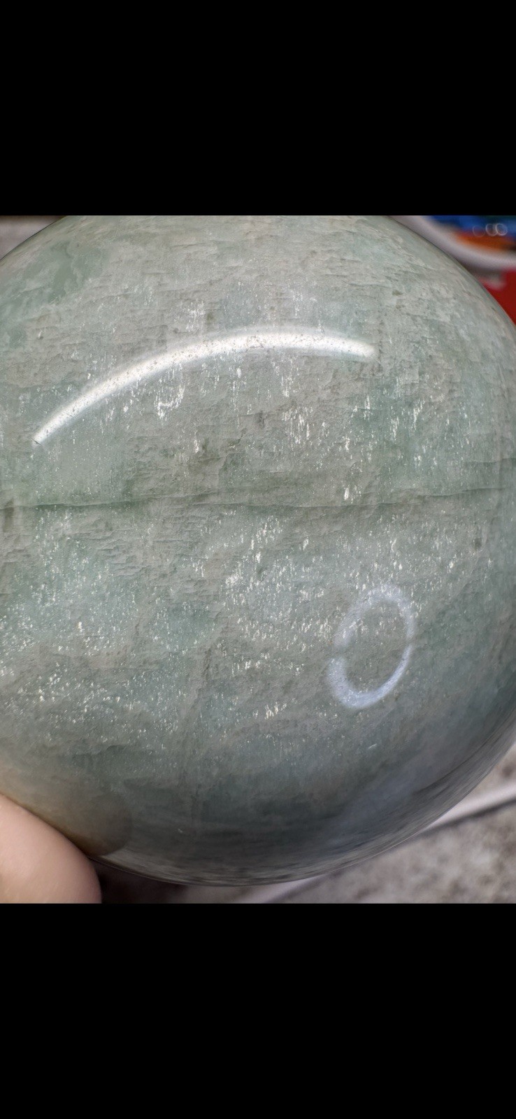 Large Amazonite Sphere – Full Of Luster And Shine – 14 Oz