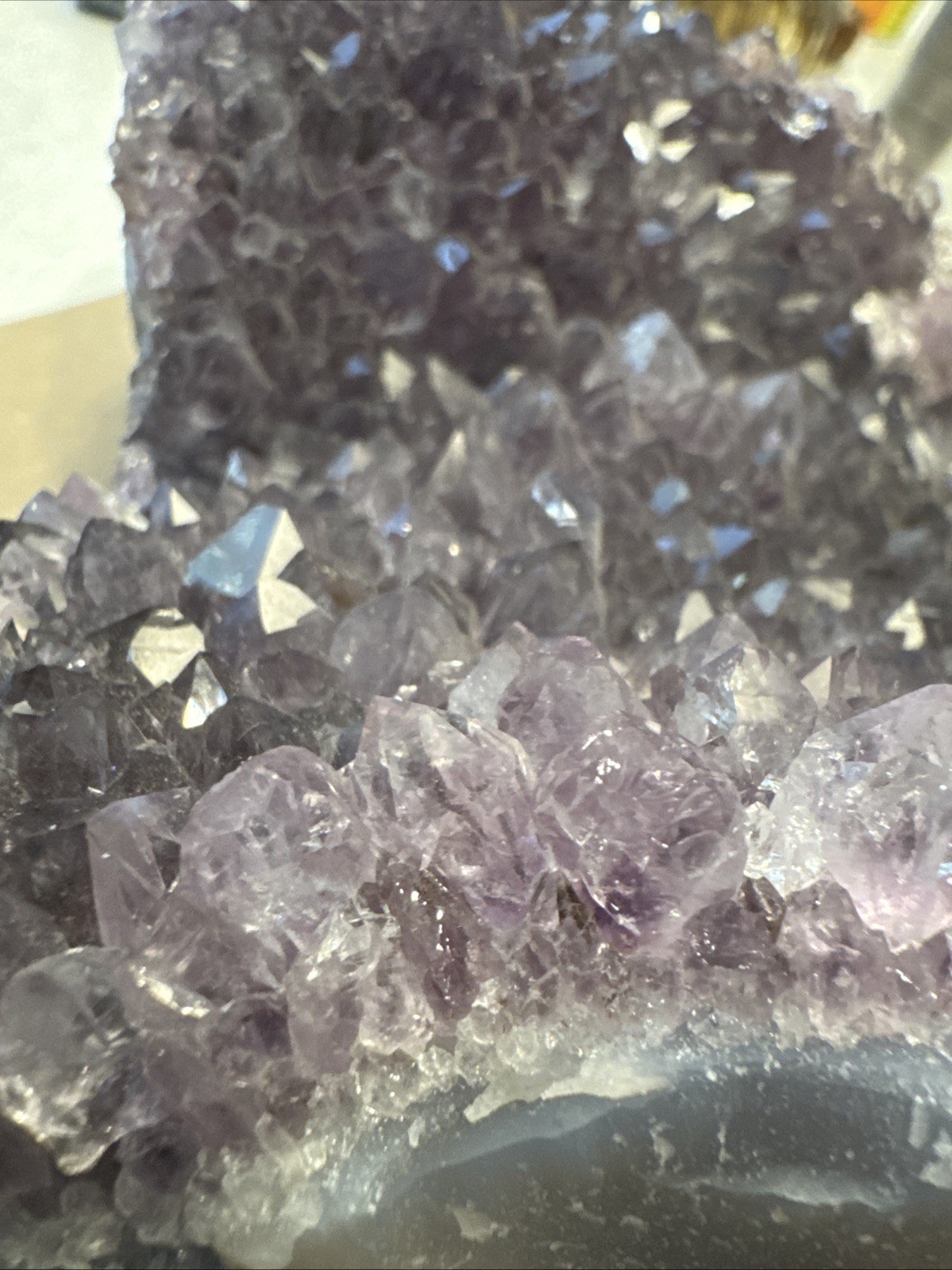 Large 5 lb Natural Amethyst Cluster Geode – Deep Purple Crystal Display Piece