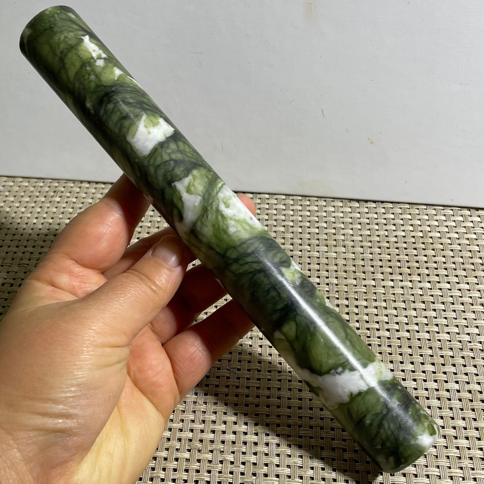 Jadeite Boulder stone Rough Raw Cut rolling pin Jade Specimen – random 310g g2
