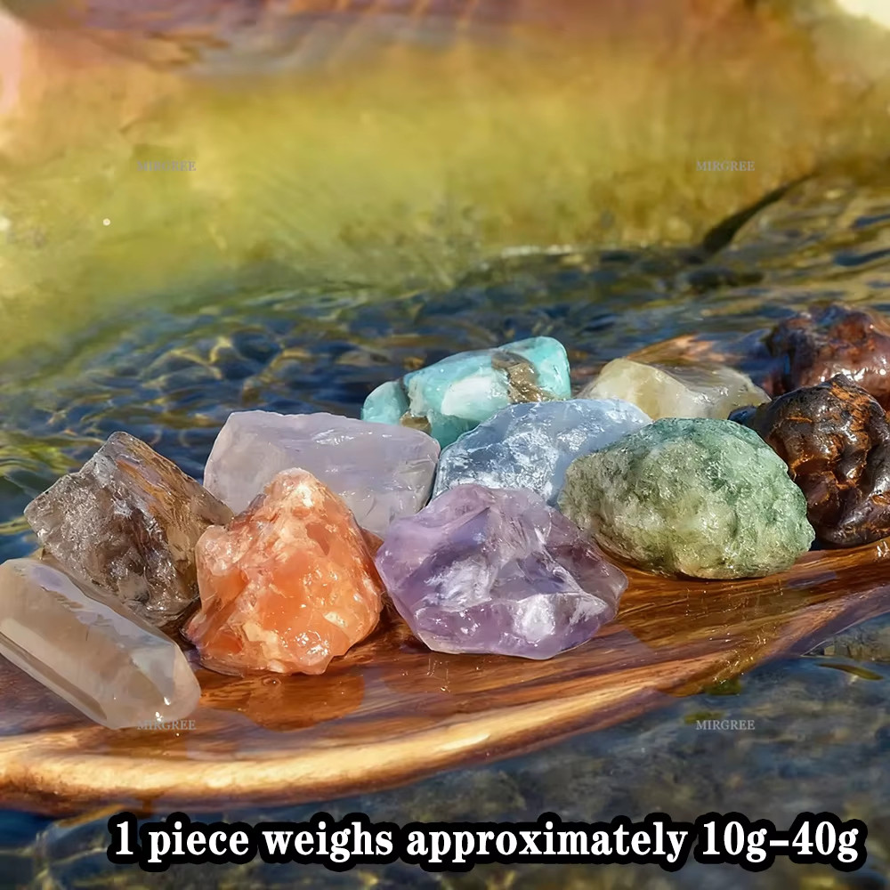 50/100/150/200/300g Healing Stone Set Natural Rough Chakra Stones Accessory NEW