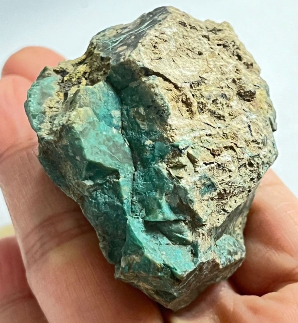 72g Natural Gem Silica Rough Stone Translucent Chrysocolla Mineral Specimen
