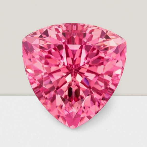 Pink Tourmaline Trillion Cut Gemstone 2.1 Cts – 9 mm Flawless Loose Gem