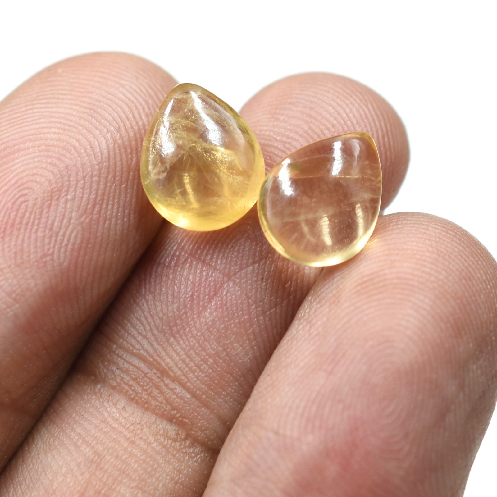 Natural Smooth Citrine Gemstone For Jewelry Making Handmade Healing Birthstone