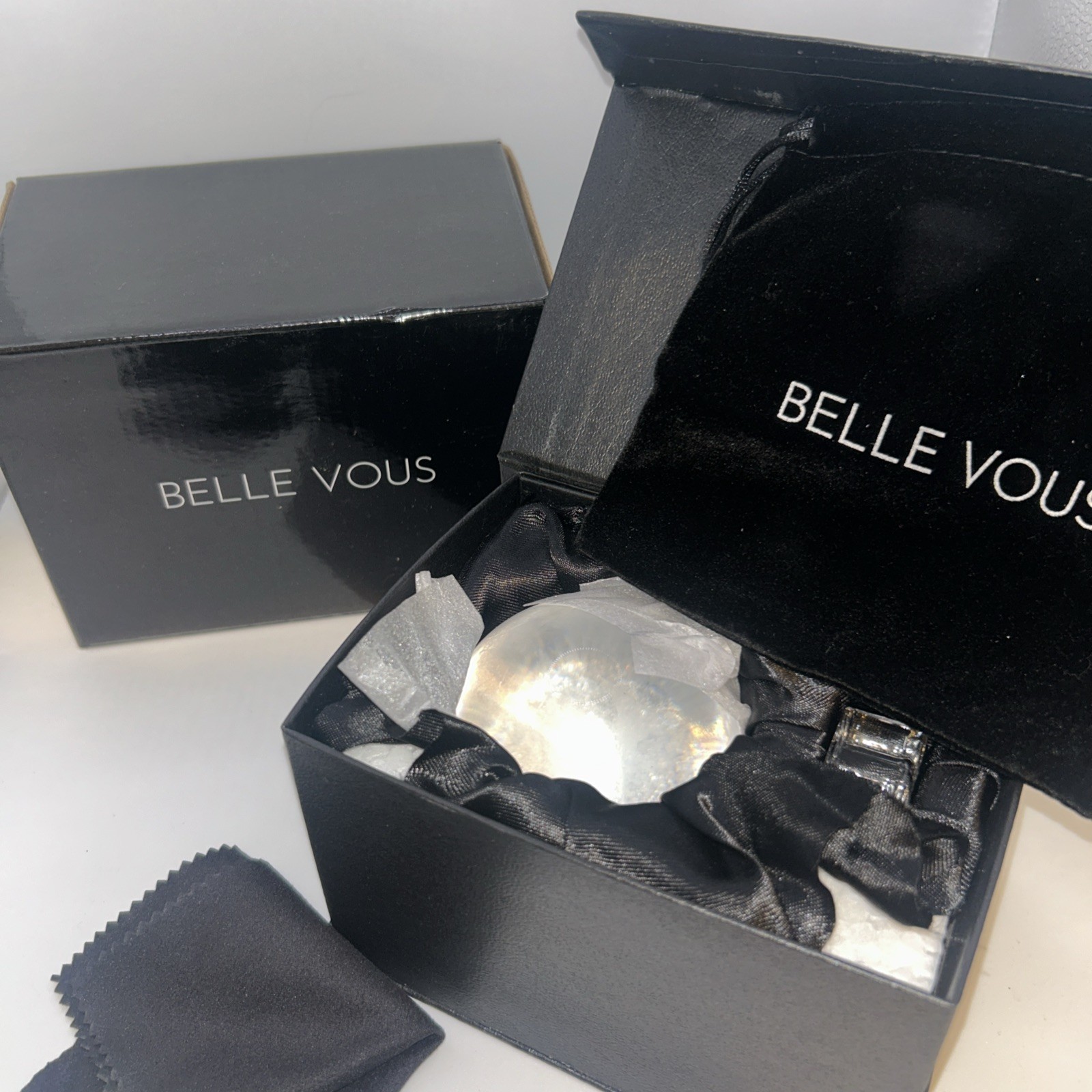 Belle Vous K9 Crystal Ball 80mm – 8cm Photography Ball with Crystal Stand & Box
