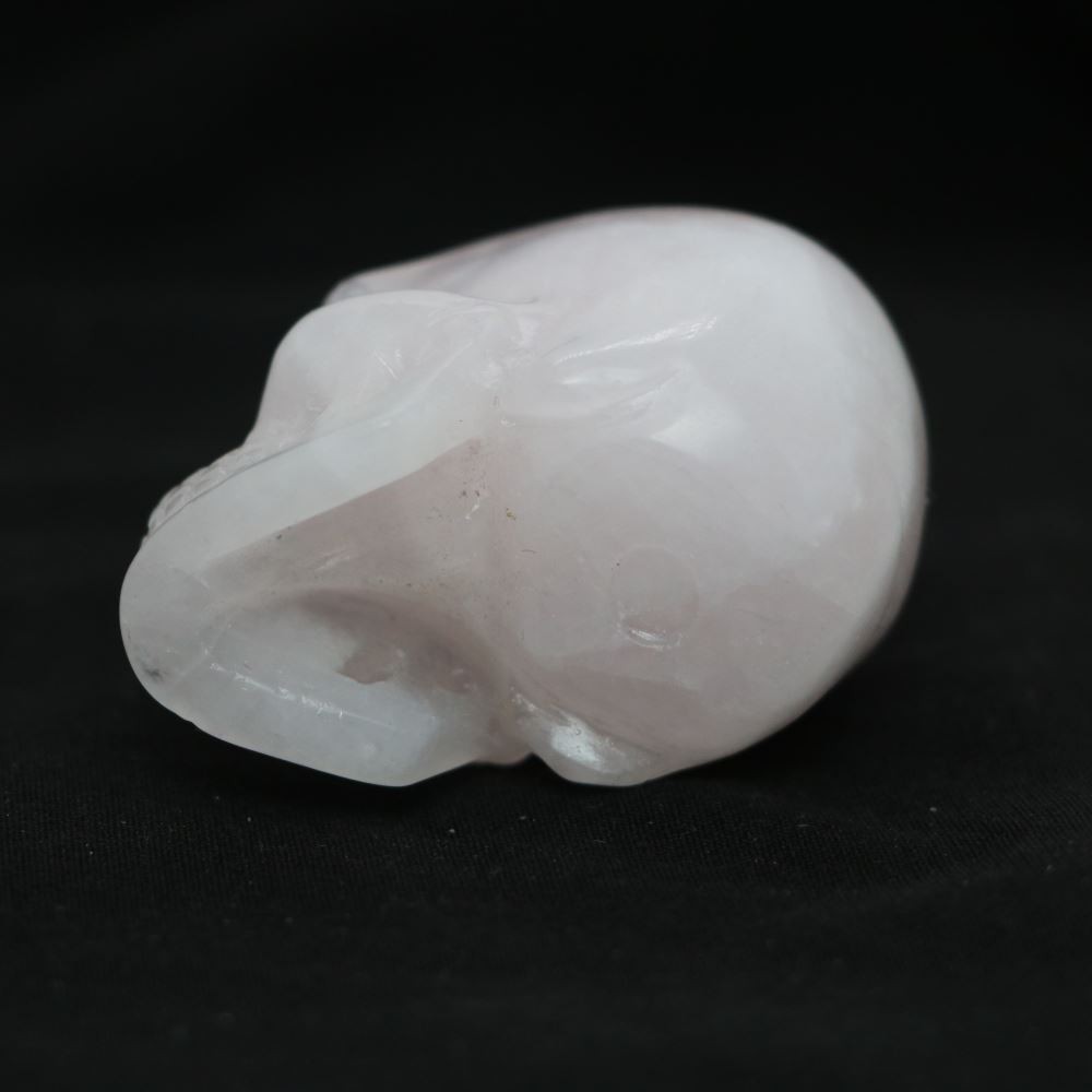 2″ ROSE QUARTZ CRYSTAL Carved Crystal Skull Realistic Healing Randomly Send 1pc