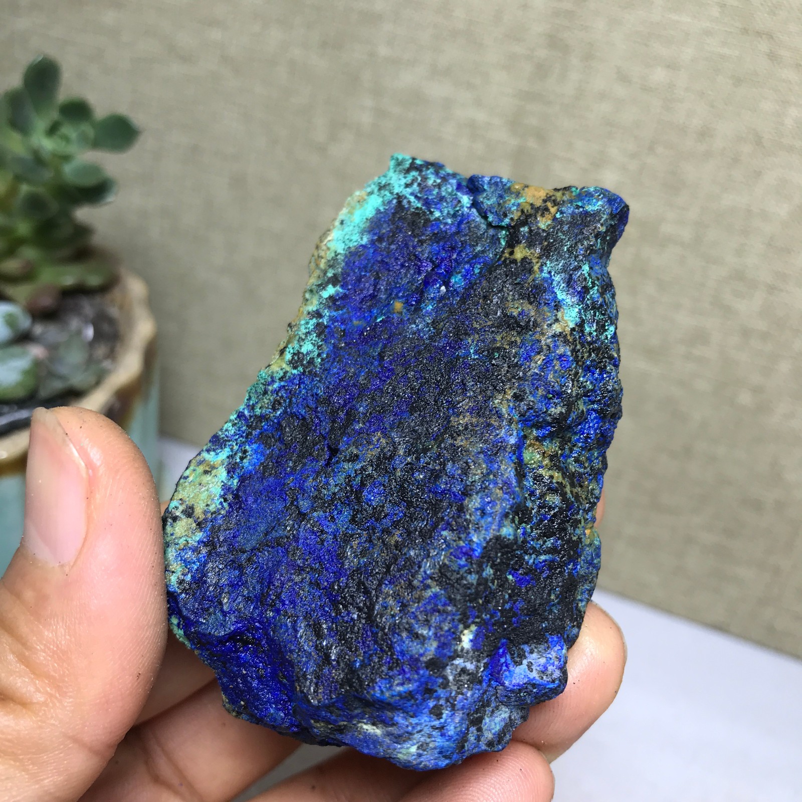 99g Natural Azurite Malachite gemstone Rough original Crystal Specimen A5177