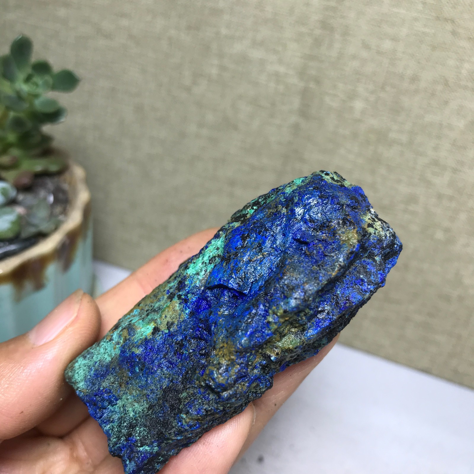 99g Natural Azurite Malachite gemstone Rough original Crystal Specimen A5177