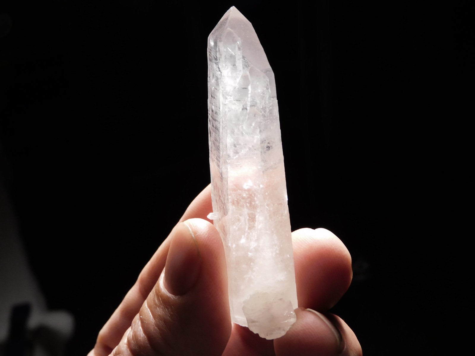 Long! Translucent! QUARTZ Crystal TWIN 100% Natural Brazil 46.1gr