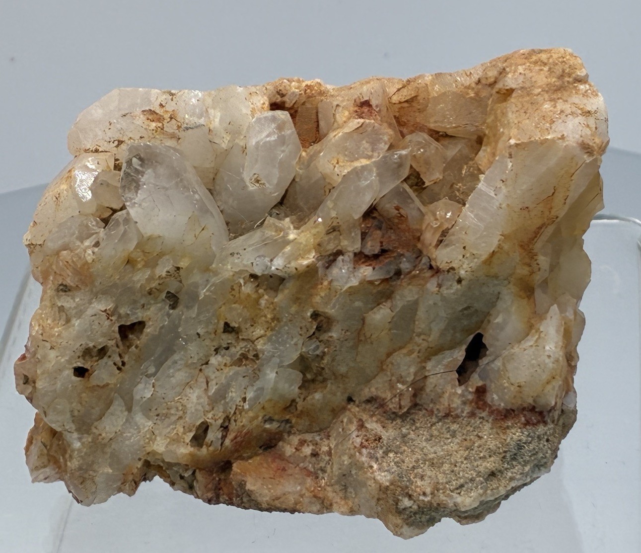 Gorgeous 6.2oz/175g Arkansas QUARTZ Crystal Cluster | Red Arkansas Dirt