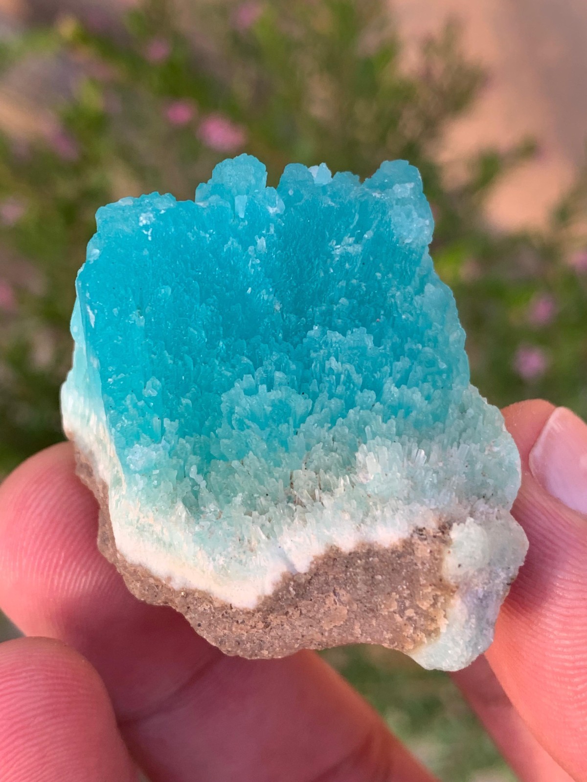 Deep Blue Smithsonite Raw Crystal from Afghanistan / 35 Grams