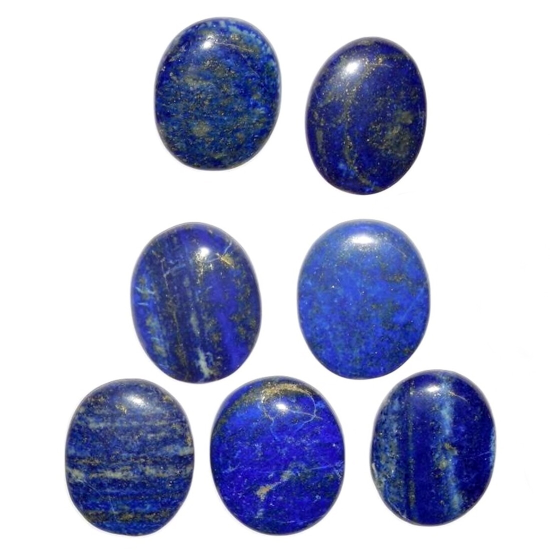 Natural Lapis Lazuli Palm Rock Stone Blue Crystal Healing Reiki Polished weight