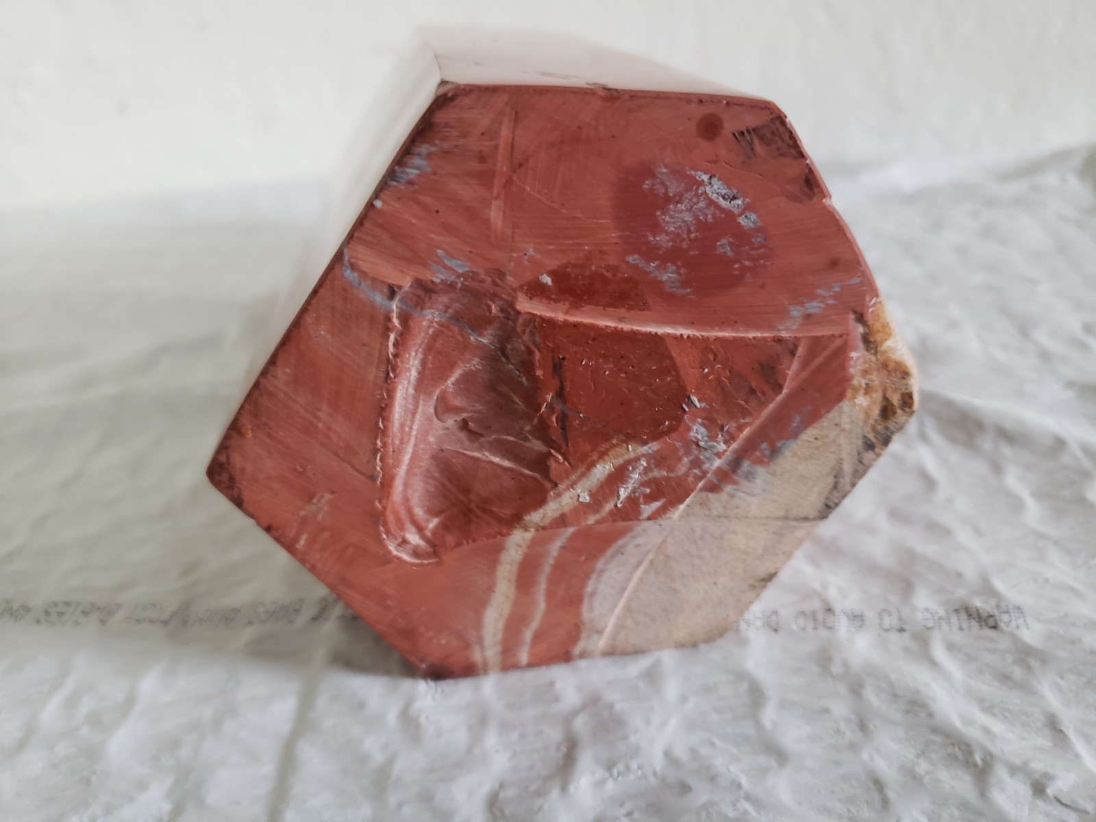 7.5″ Red Jasper Crystal Tower 4lb 12oz Weight Multicolored Rare