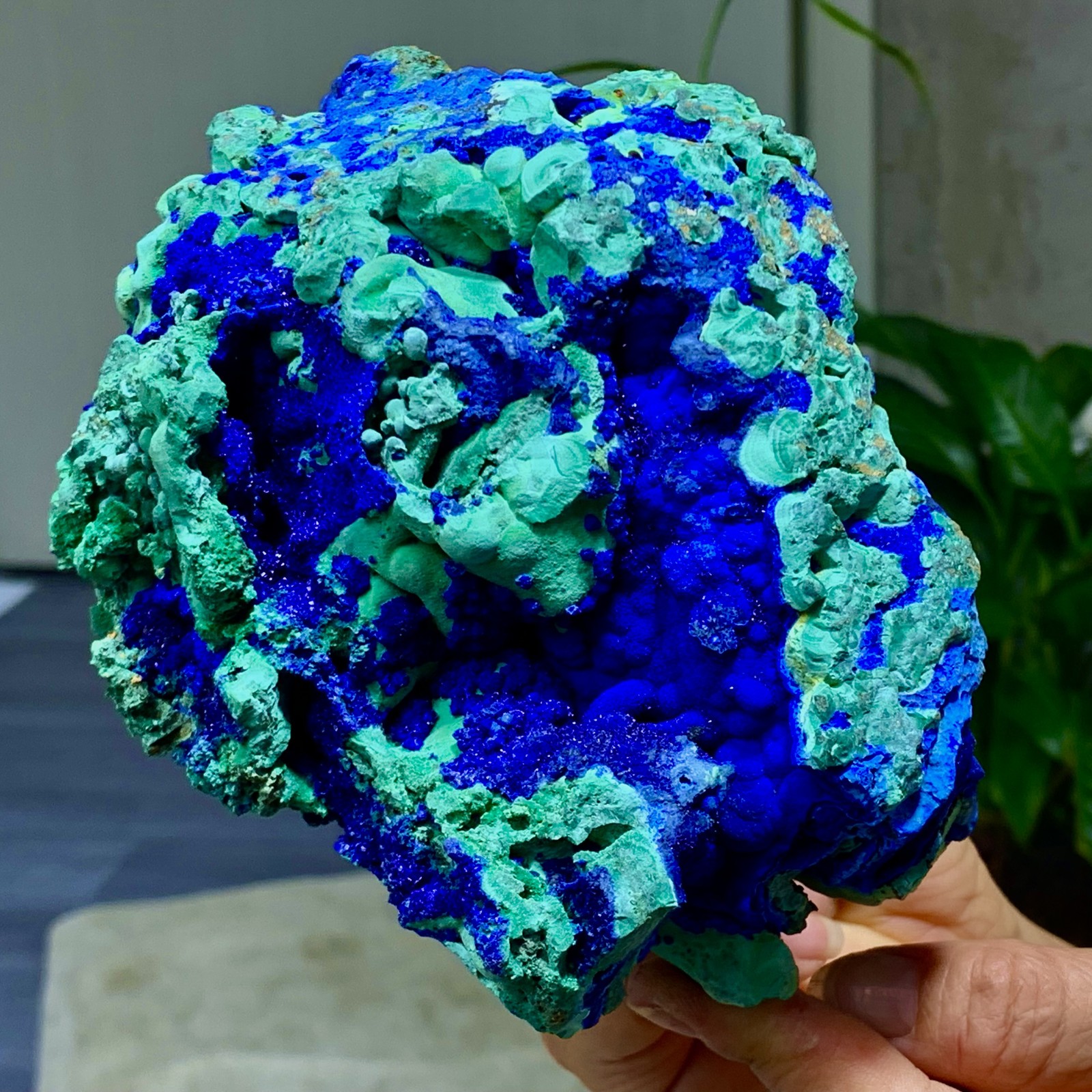 4.71LB Best Natural Azurite/Malachite raw Crystal Mineral Specimen