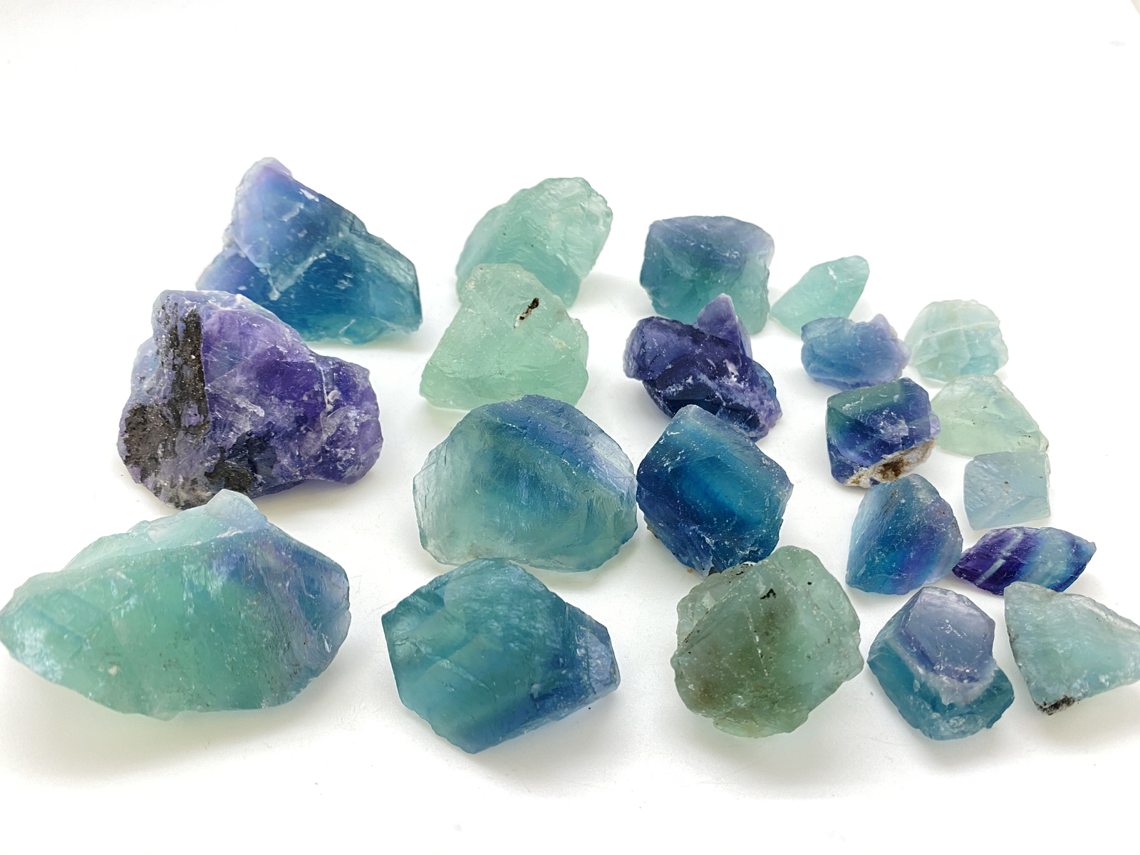 Raw Rainbow Fluorite Crystal – Mexican Fluorite, Natural Fluorite from Mexico