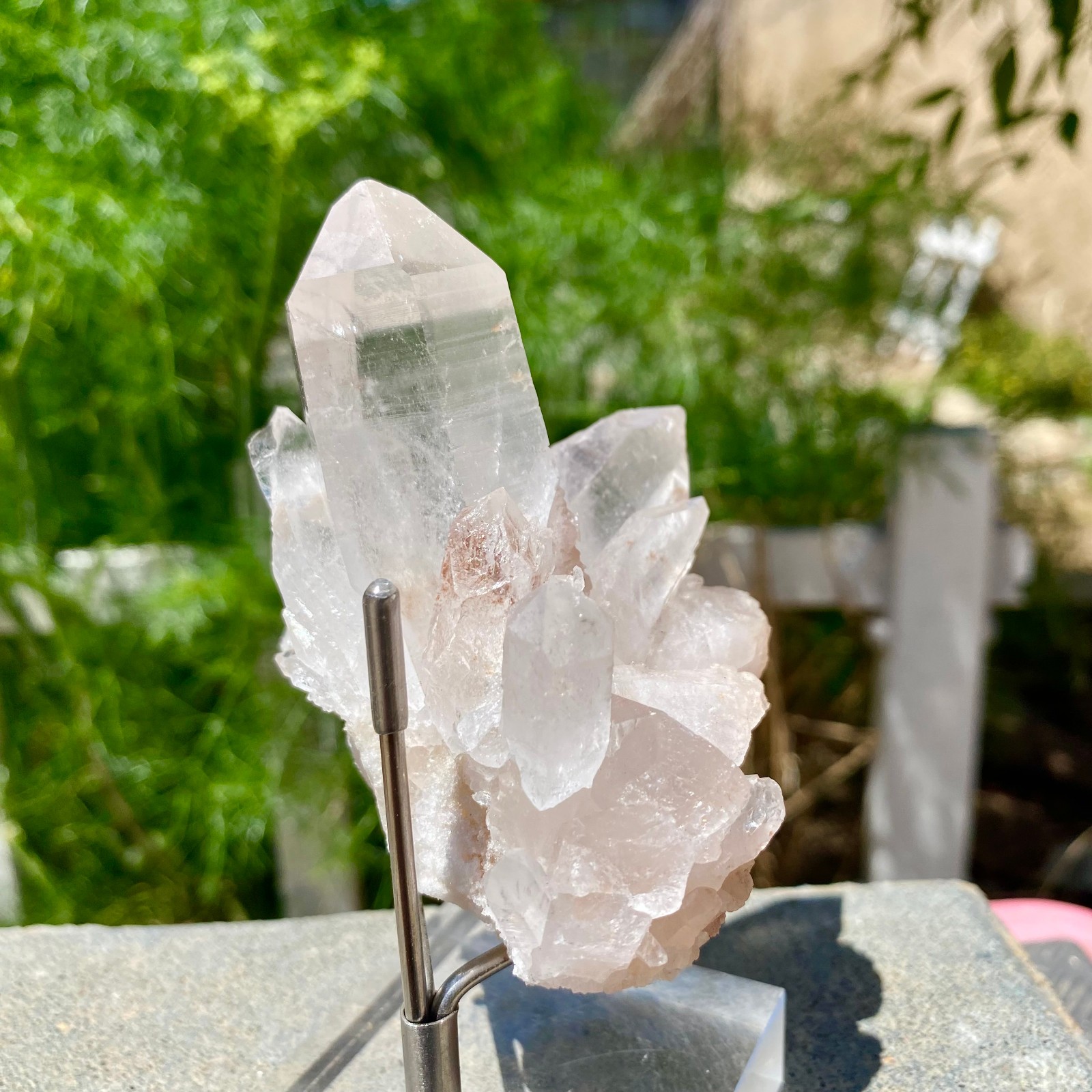 217G A+++Large Natural white Crystal Himalayan quartz cluster /mineralsls