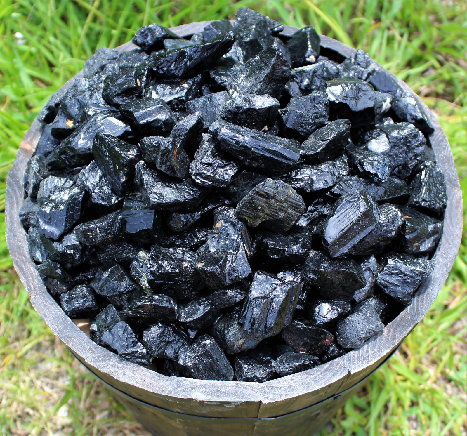 1/4 lb Black Tourmaline Rough Natural Stones Bulk Wholesale Crystal Raw 4 oz