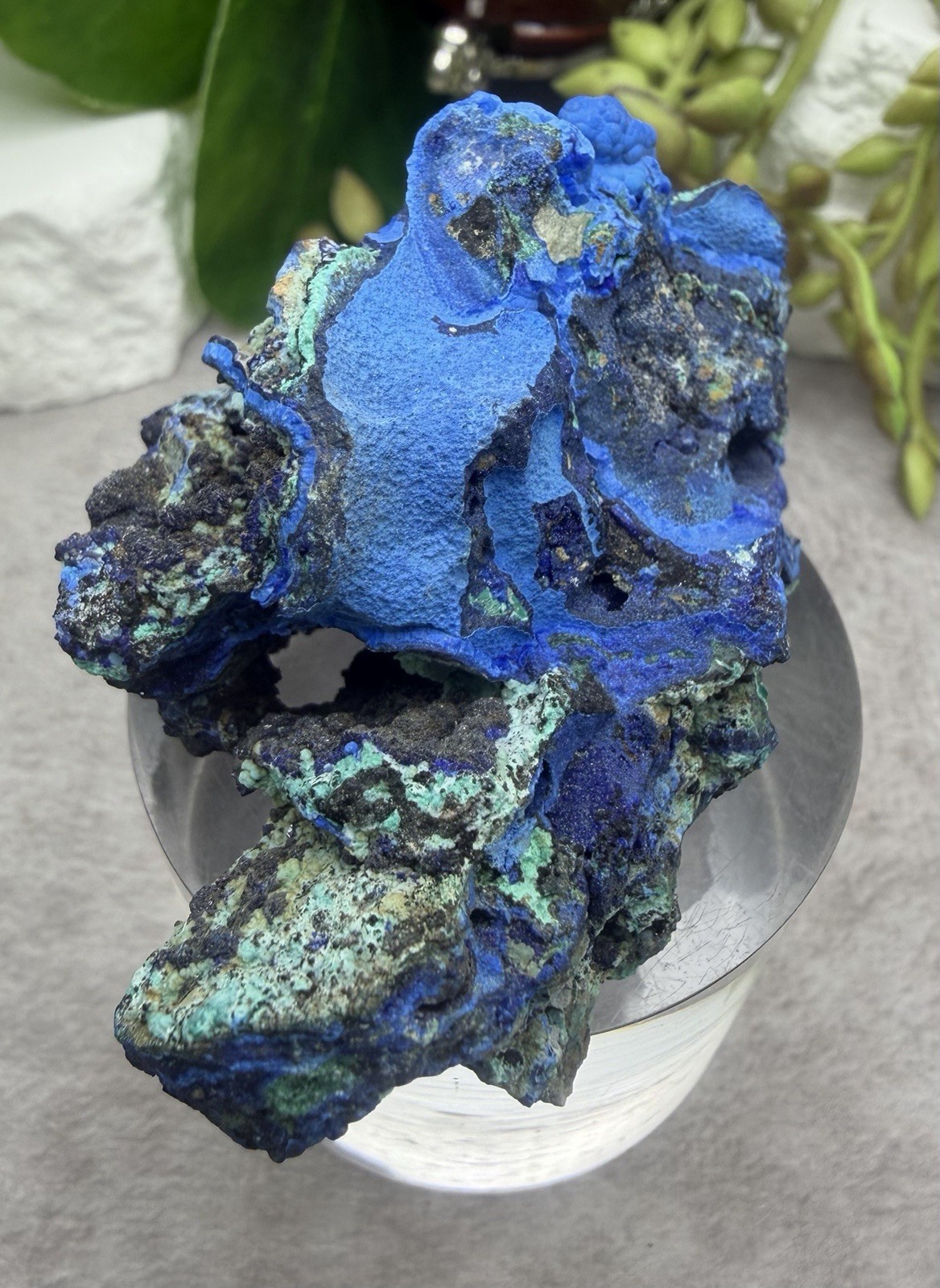 Crystal 76g Azurite & Malachite Cluster Specimen Mineral Raw Druzy Sparkle
