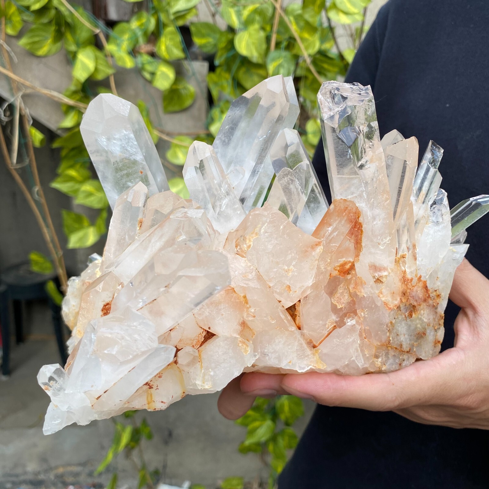 5.8lb Natural Clear White quart Crystal Cluster Raw Healing Specimen