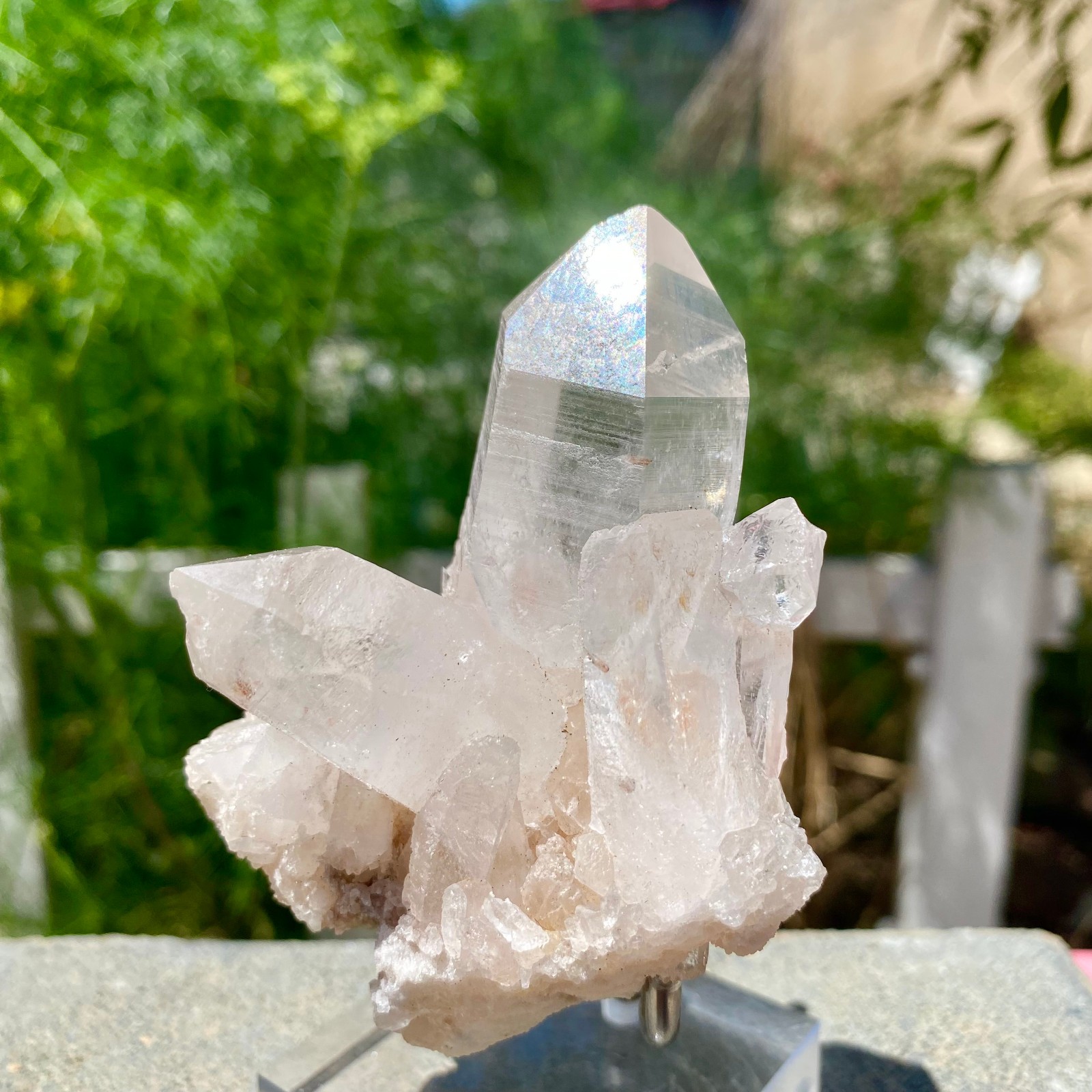 217G A+++Large Natural white Crystal Himalayan quartz cluster /mineralsls