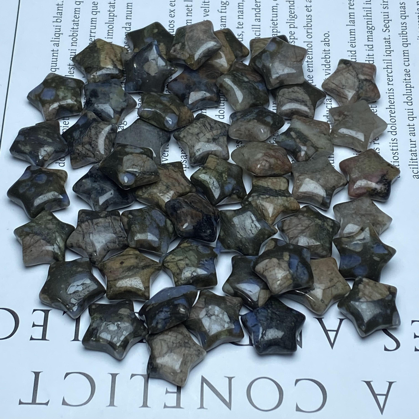 10pc Wholesale Natural Que sera carved mini star quartz crystal reiki healing