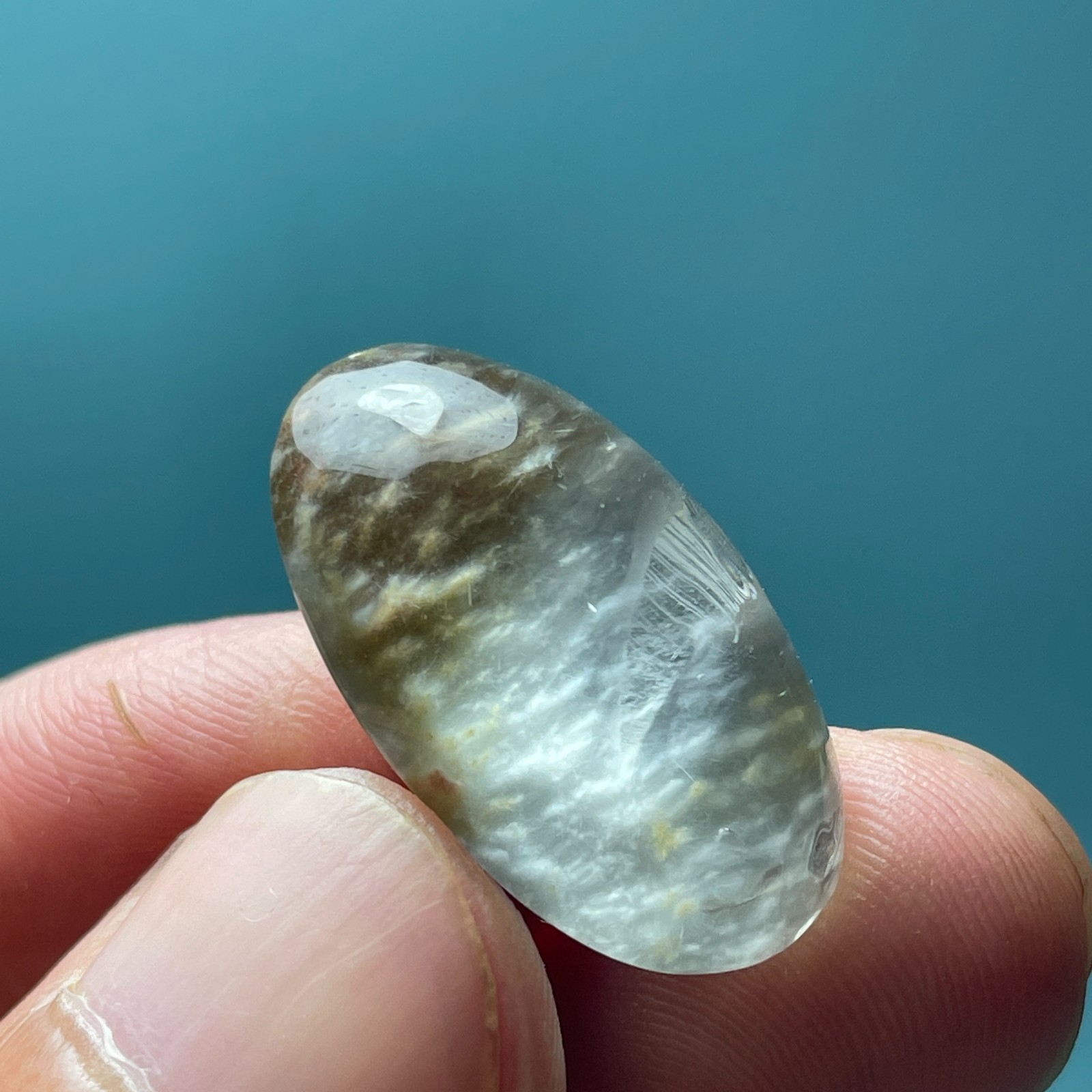 23Ct Natural Clear Beautiful Blue Dumortierite Crystal Quartz Polished Specimen
