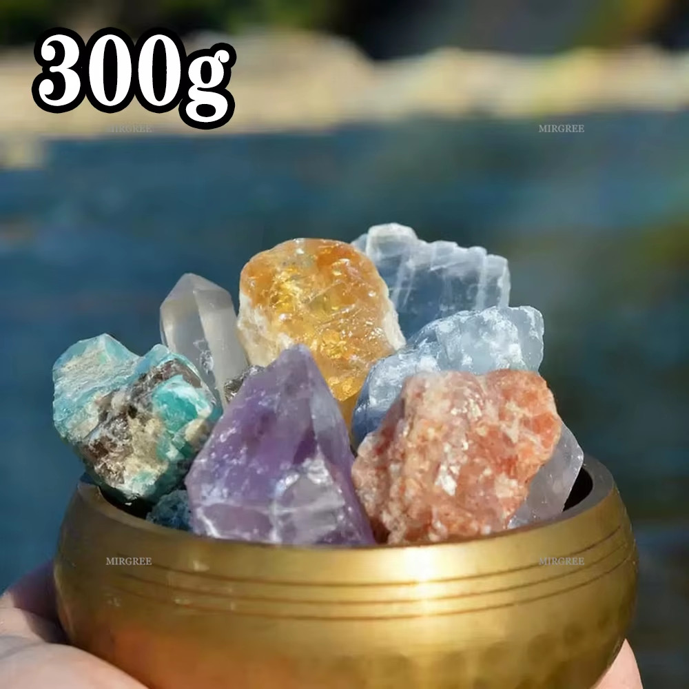 50/100/150/200/300g Healing Stone Set Natural Rough Chakra Stones Accessory NEW