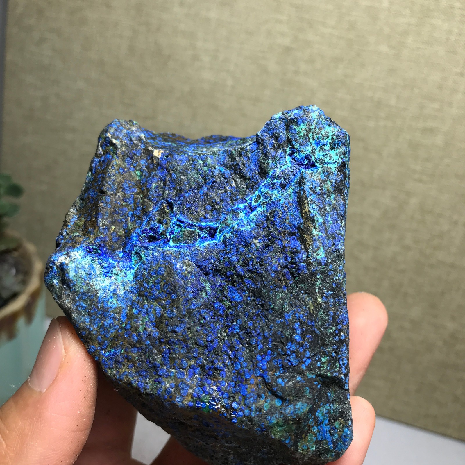 267g Natural Azurite Malachite gemstone Rough original Crystal Specimen A4869