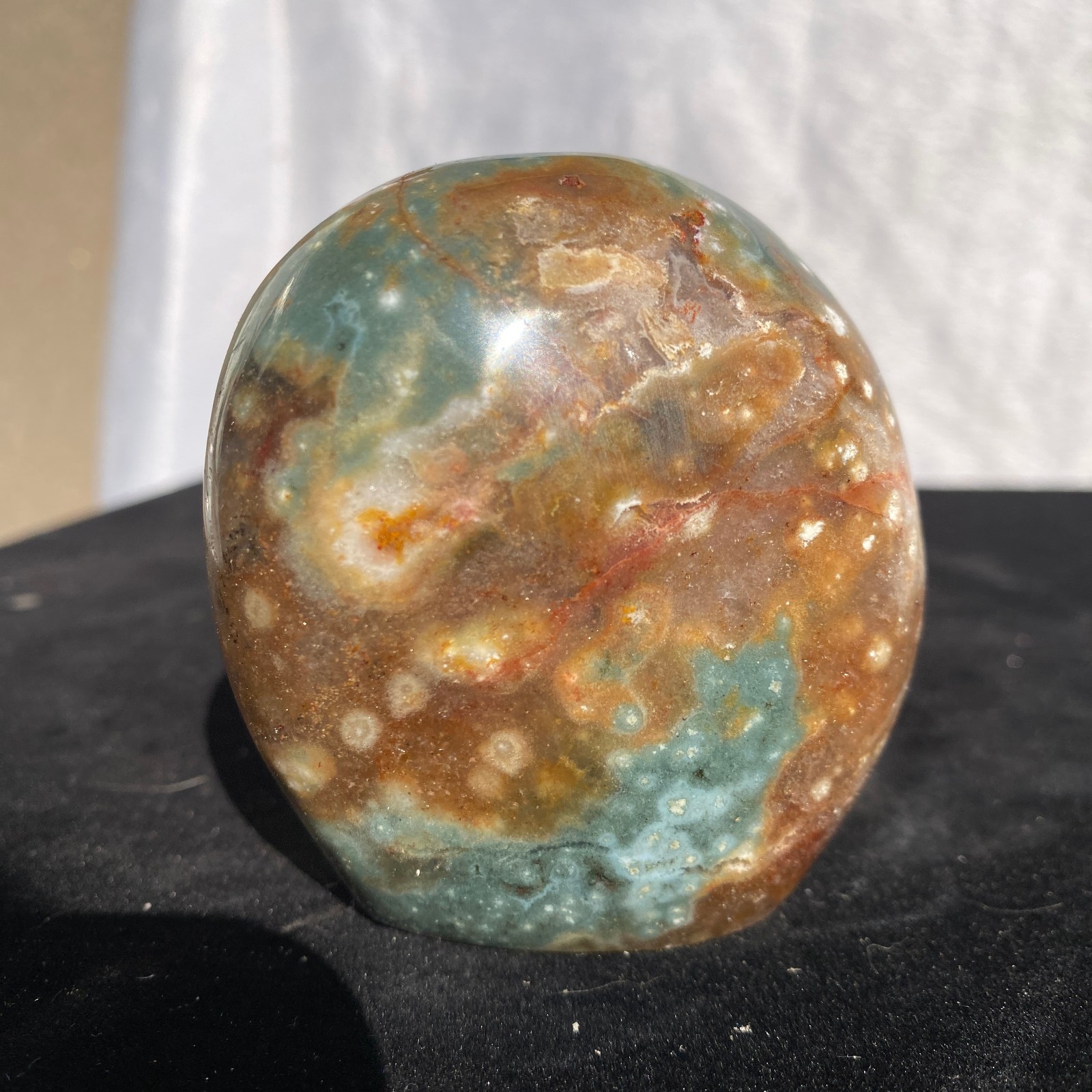 290g Natural polychrome Ocean Jasper Specimen Quartz Crystal Reiki Healing