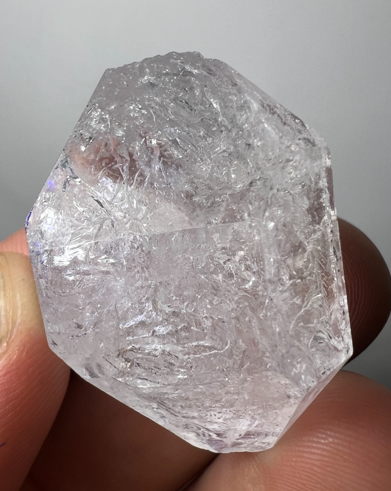 117 Ct Rare! Enhydro Quartz Crystal | Moving water Bubble inside from Pakistan