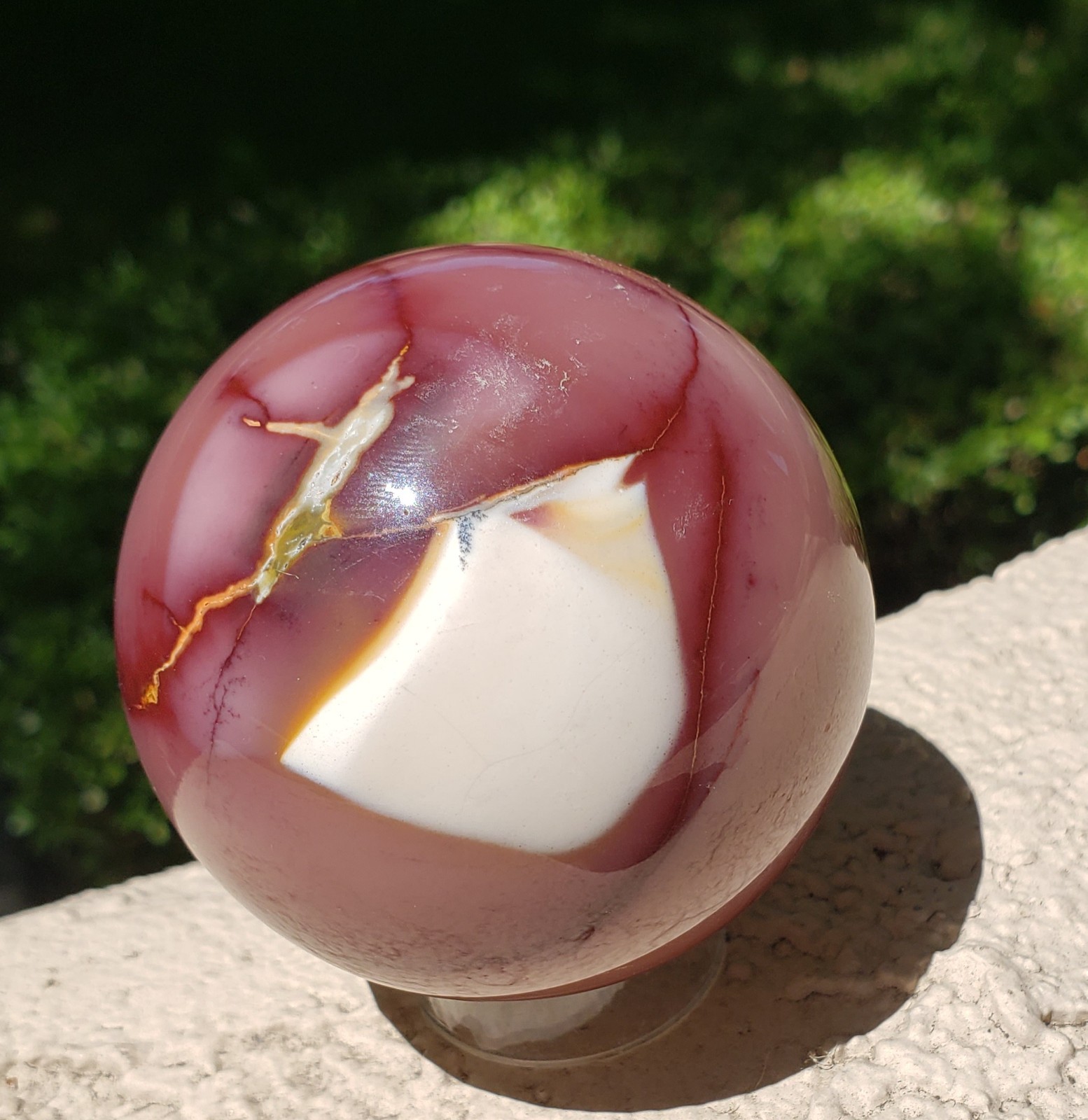 2.5″ Mookaite Jasper Crystal Sphere Ball Orb, 320g or 11.3 oz