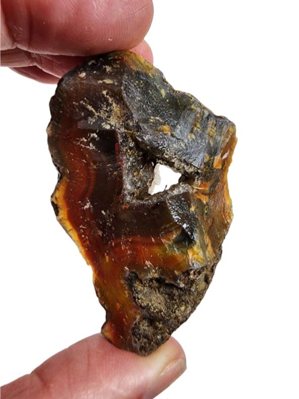 Agate Faced Nodule 28.1 grams.