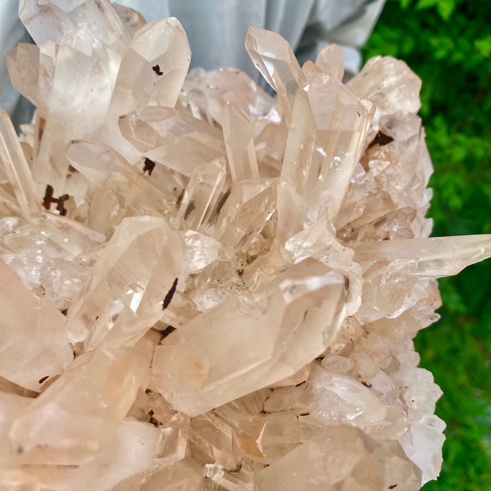26.56LB Large Natural Clear White Crystal Quartz Cluster Energy Healing Specimen