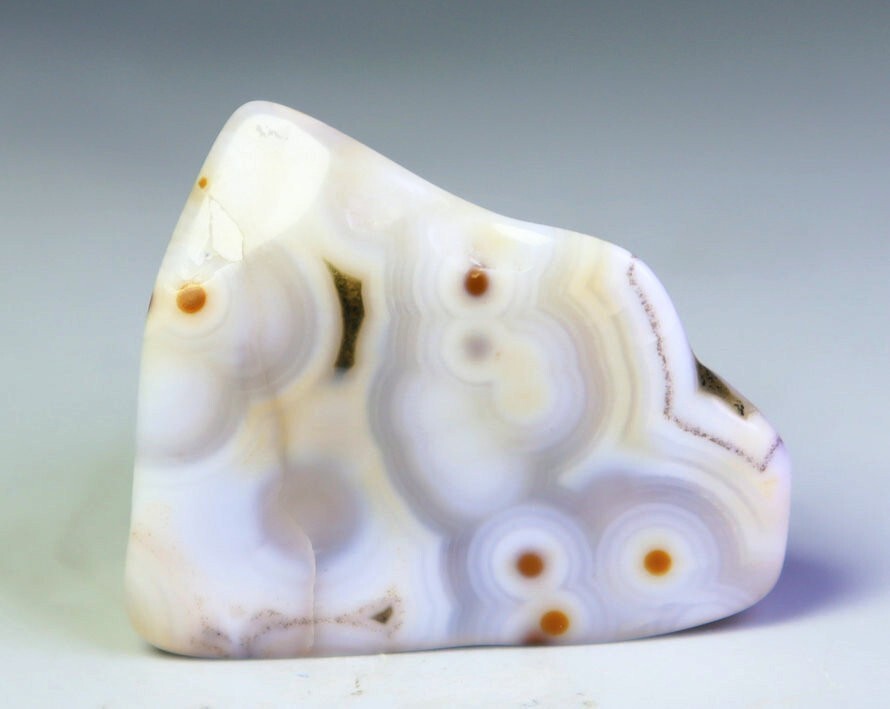 Natural Ocean Jasper Agate Quartz Crystal Round Eye Pendant Reiki Stone Specimen