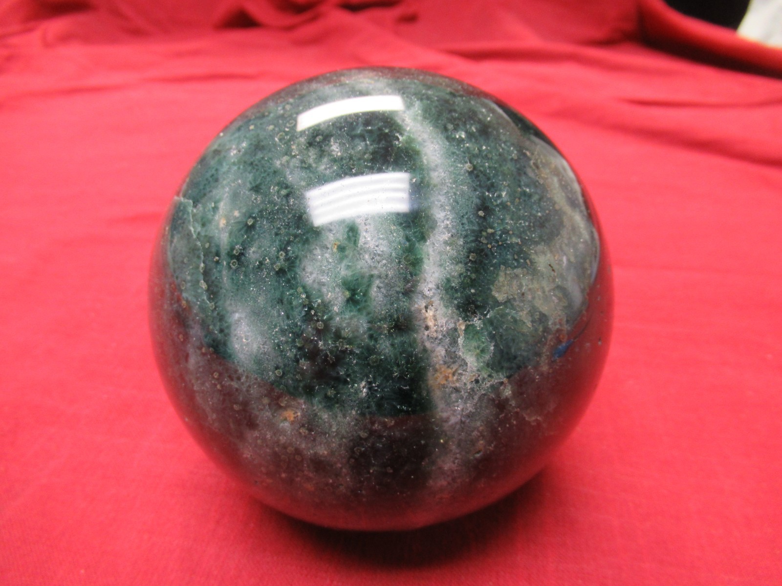 Natural, Colorful, Round, Polished Agate Healing Stone! Madagascar! With Defects