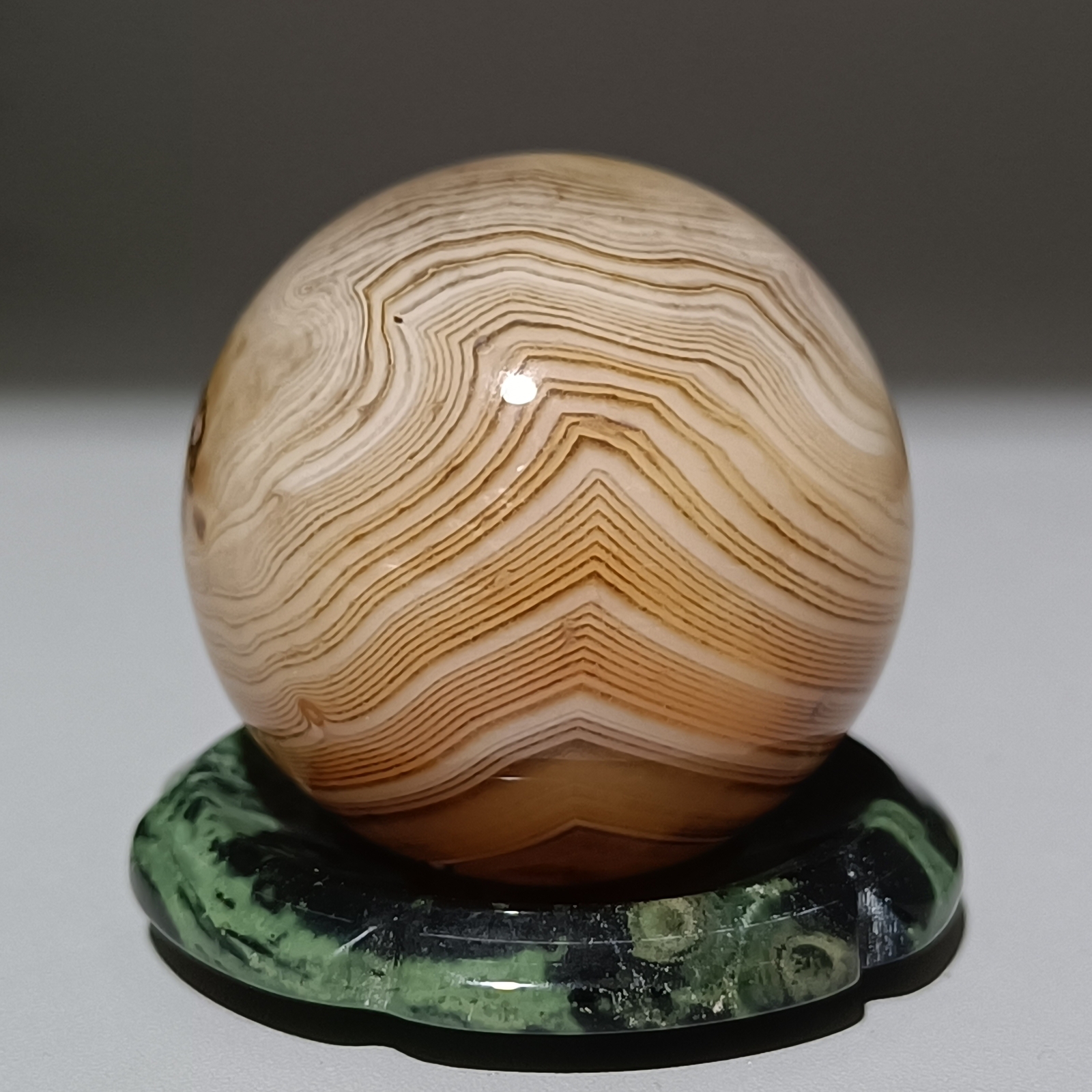 32MM Natural agate Quartz Sphere Healing Crystals Ball reiki gift+stand