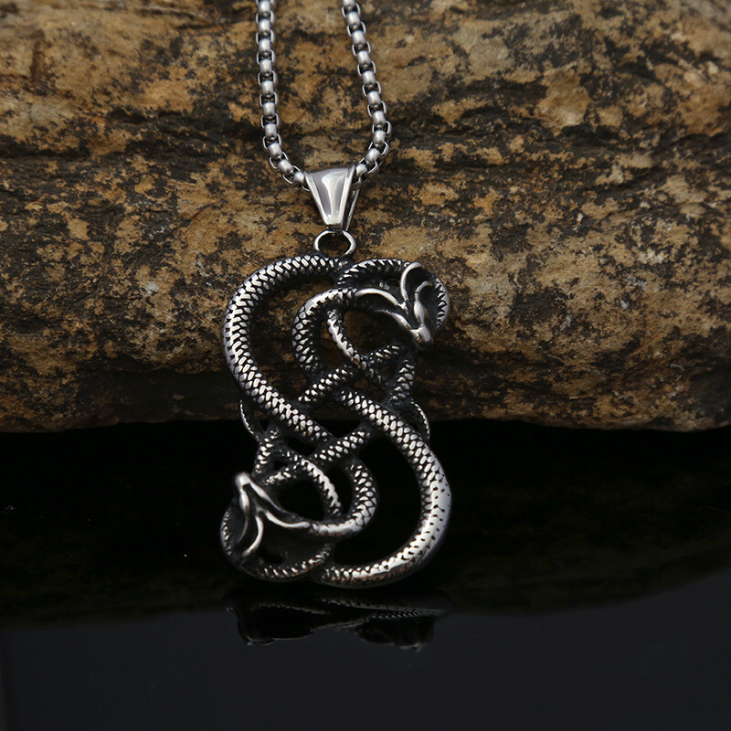 Fashion Jewelry Viking Ssangyong Pendant Retro Men/women Necklace Gift 1PC