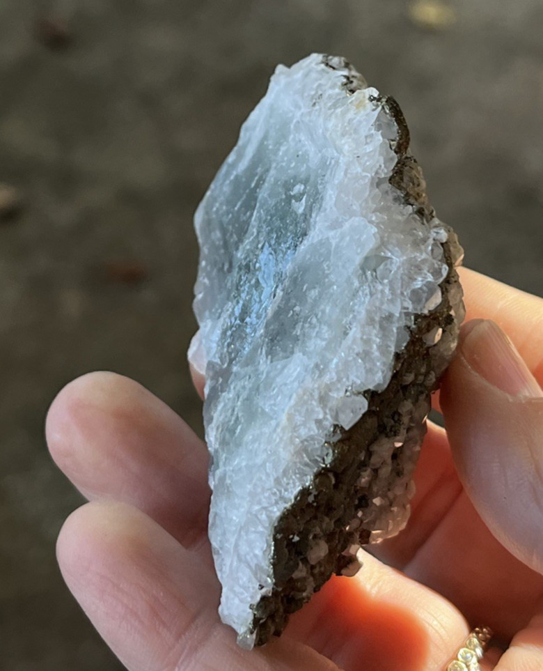 Mixed Calcite & Chalcopyrite on Green Fluorite Druzy Mineral Specimen 3.5 oz