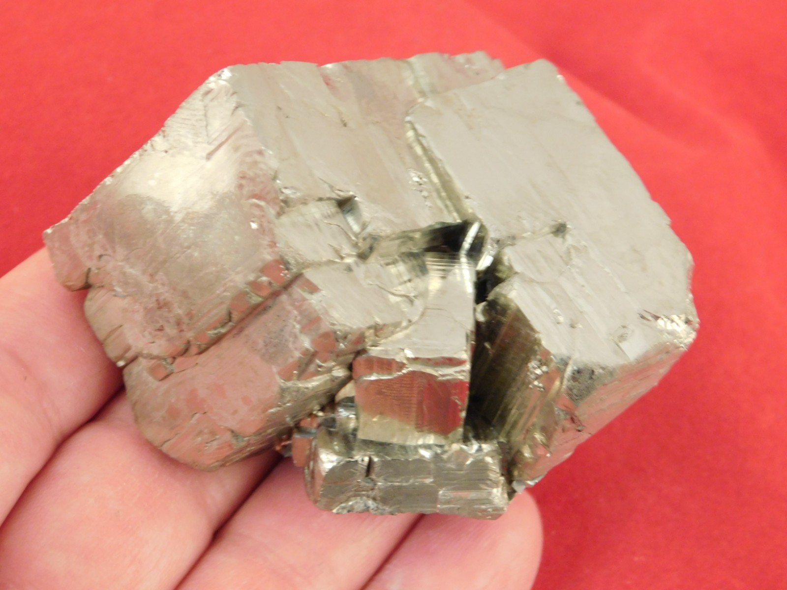LARGER! 100% Natural PYRITE Crystal CUBE Cluster Huanzala Mine Peru 318gr