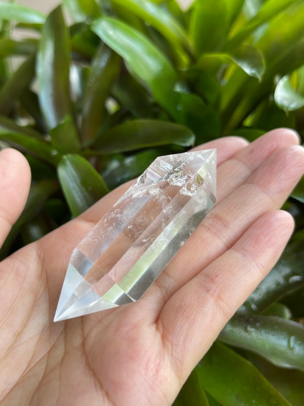 Premium Clear Quartz Six-Sided Polished Double Terminated Points, Pick A Weight