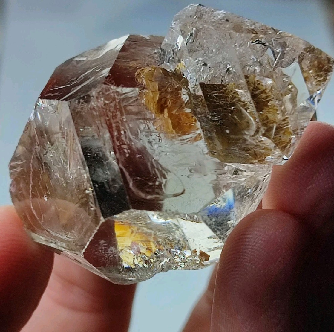 Herkimer Diamond Quartz DT Crystal With Good Clarity & Nice Growth-90-grams.