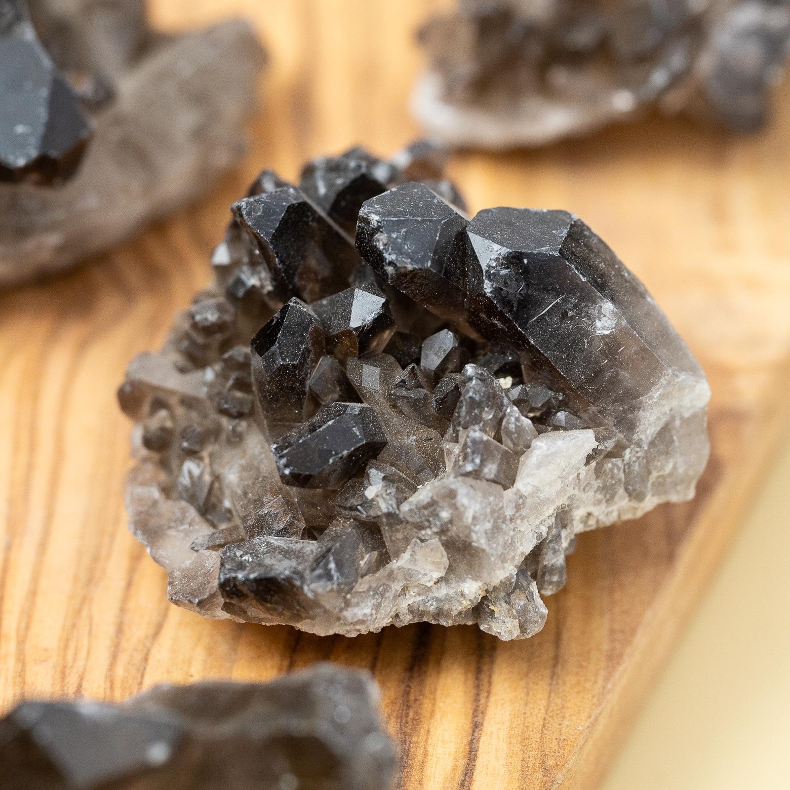 Smoky Quartz Cluster Natural Crystal Point Rough Quartz Specimen Gift Decor