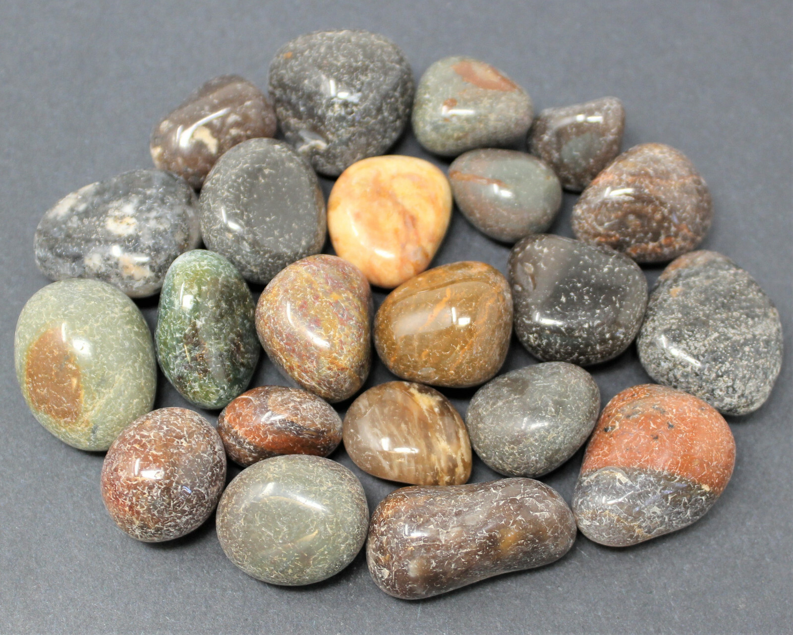 1/4 lb Bulk Lot Fancy Jasper Tumbled Stones (Crystal Healing Gemstone) 4 oz