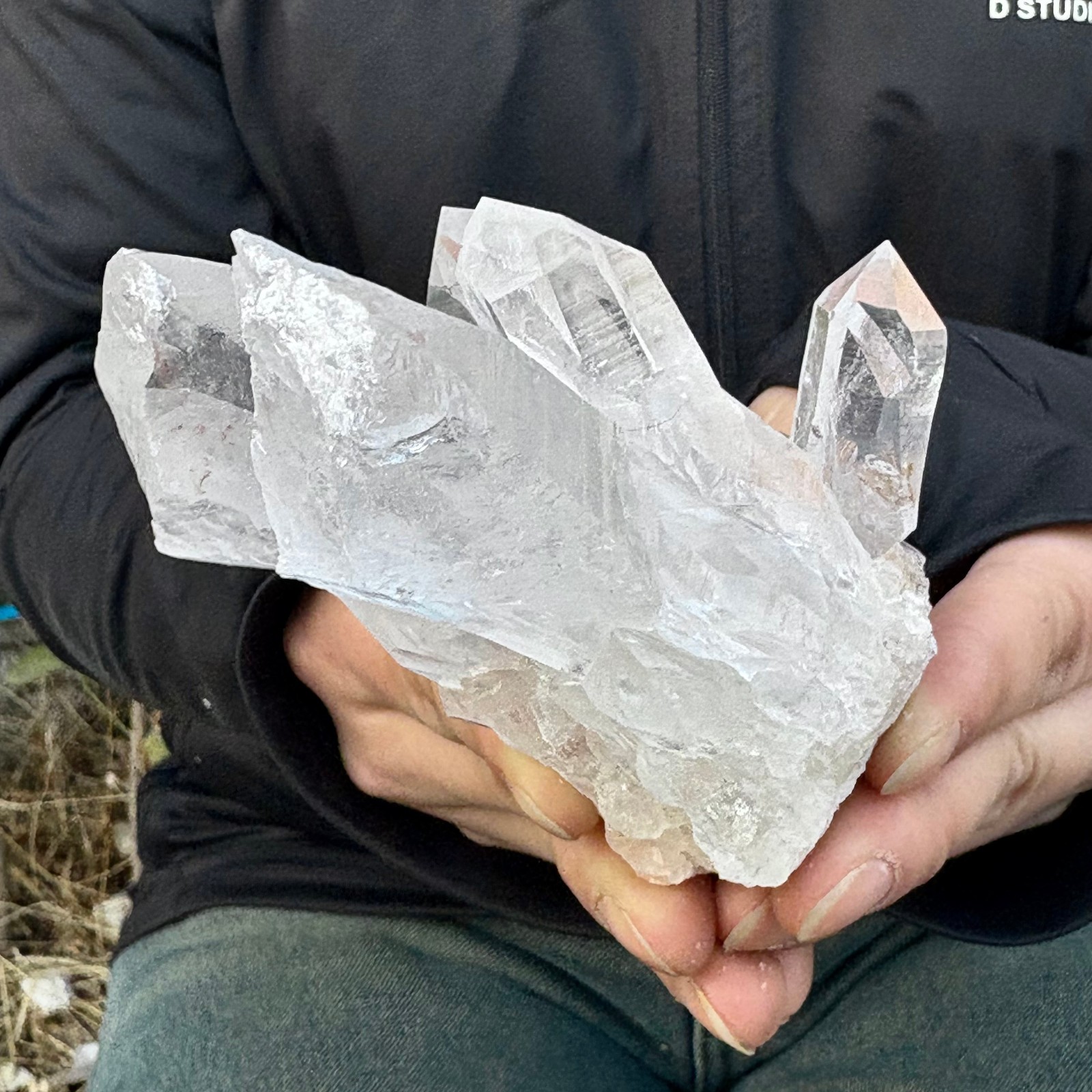 290G Natural white Crystal Himalayan quartz chunk mineralsls Specimen