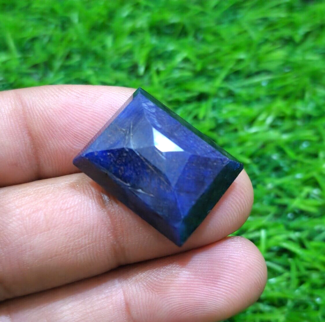 56.20 Crt Stunning Fine Blue Sapphire Faceted Octagon Loose Gemstone For Jewelry