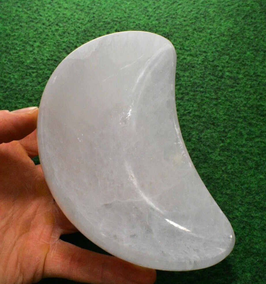 1 Large Selenite Crystal Dish Bowl Cleansing Moon 15x9cm Free Postage UKBUY✔ ✔✔
